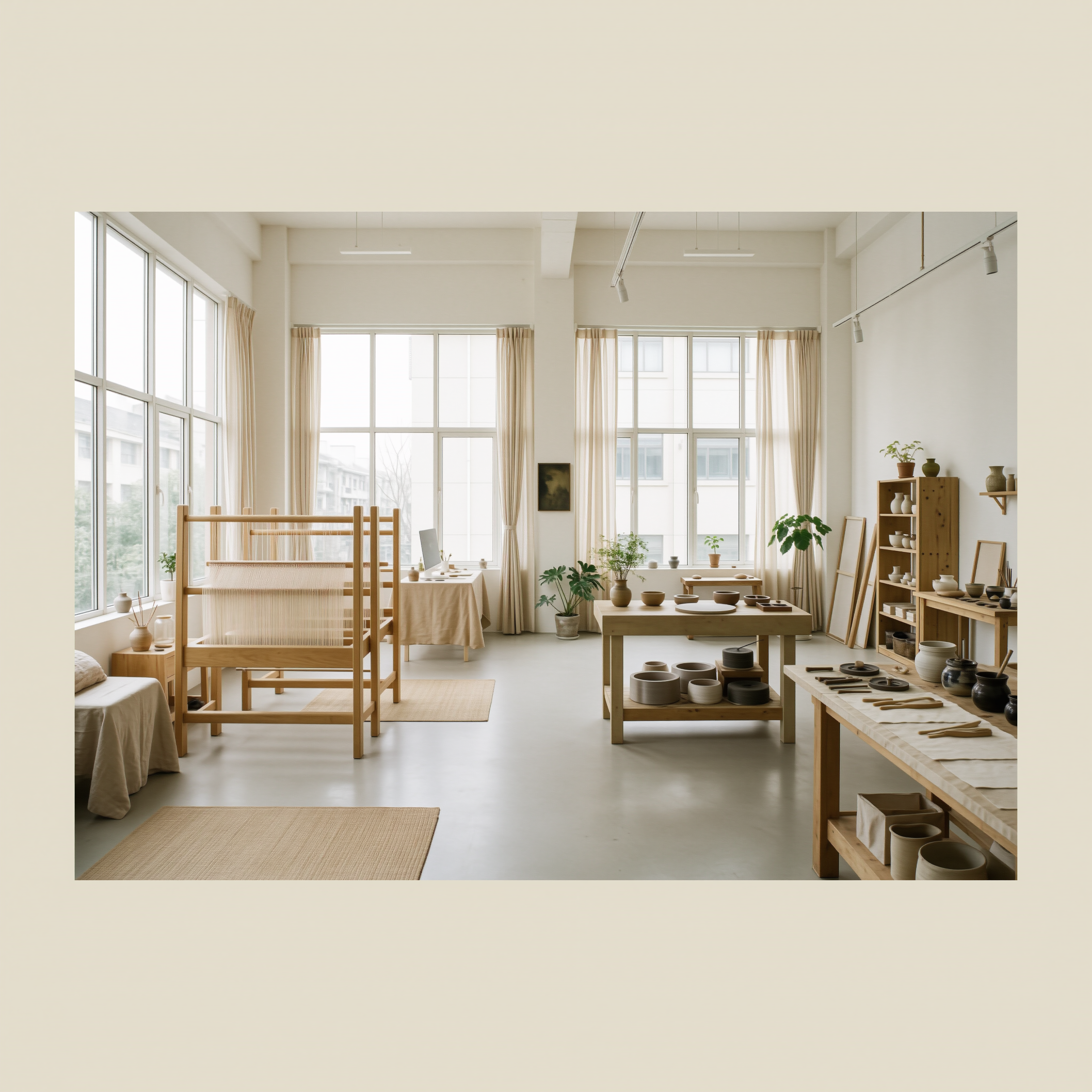 Liu Fang at work in the Hangzhou studio